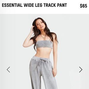Baby Phat Gray Wide Leg Track Pants